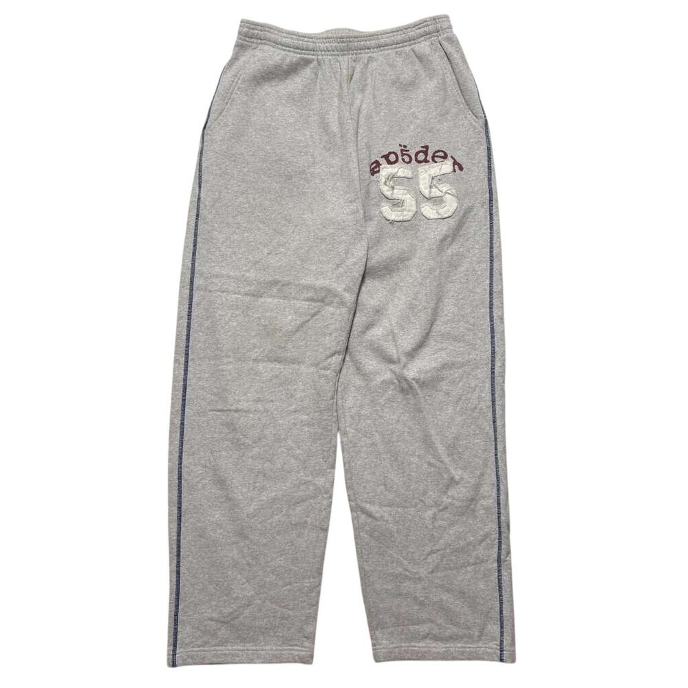 Sp5der Cotton Classic Fleece Wide Leg Sweatpants S Gray